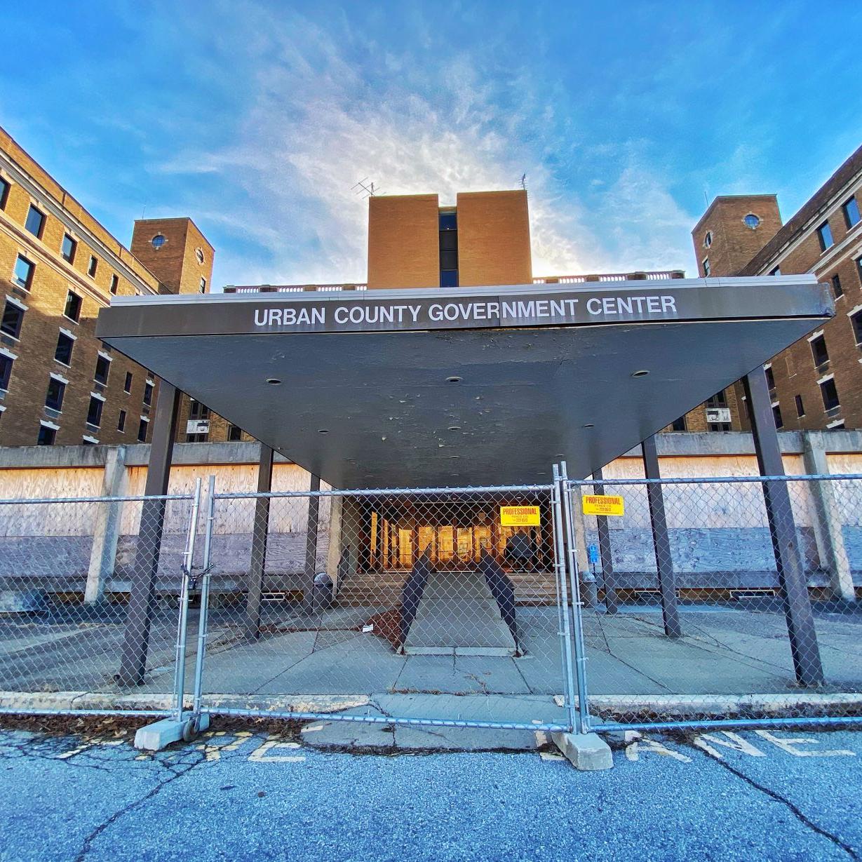 The former Urban Government Center site